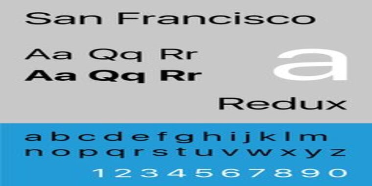 San Francisco Font View Image