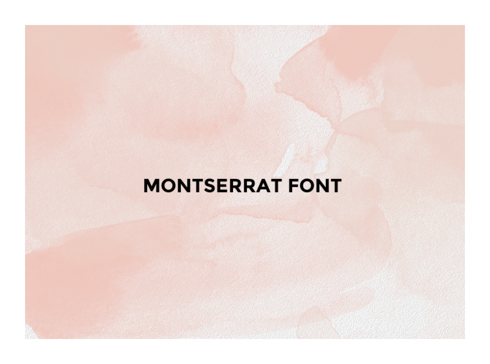 montserrat font featured image