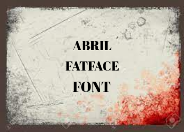 Abril Fatface Font Featured Image