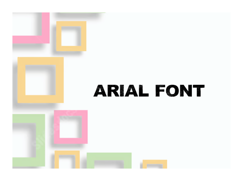 arial font featured image