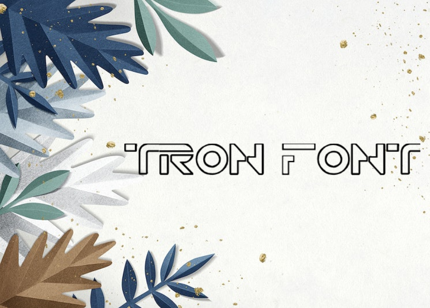 tron font featured image