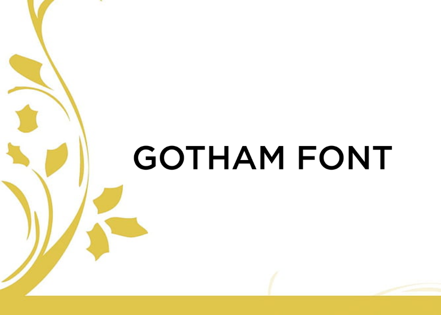 gotham font featured image
