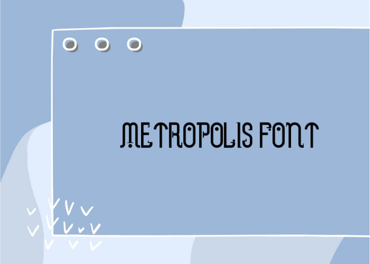 Metropolis Font Featured Image