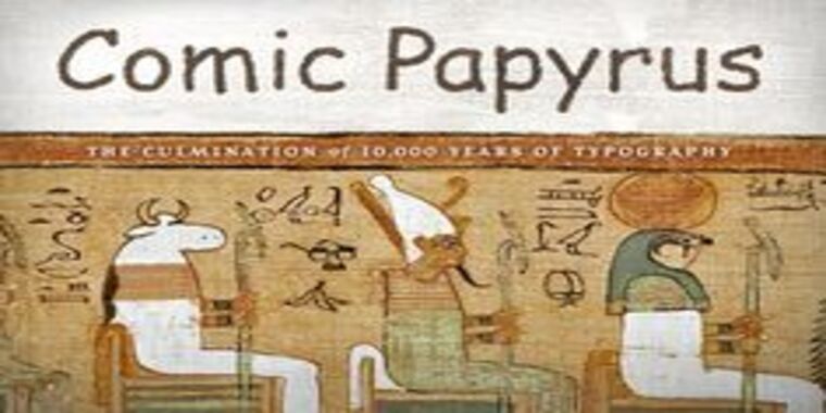 Comic Papyrus Font Featured Image